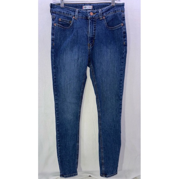 Dickies Jeans Women's 8R (30x31) Blue Medium Wash Skinny Jeans - Picture 1 of 10